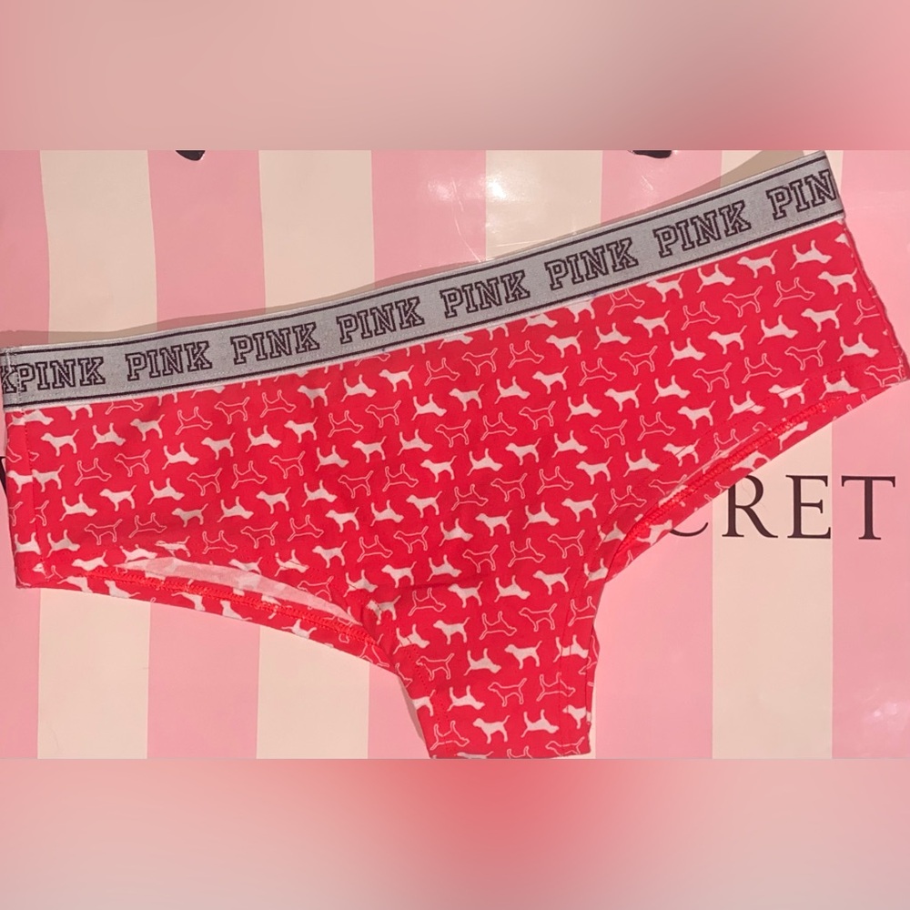 Victoria’s Secret Pink panties PINK Cheekster PINK dog graphic PINK cotton panty